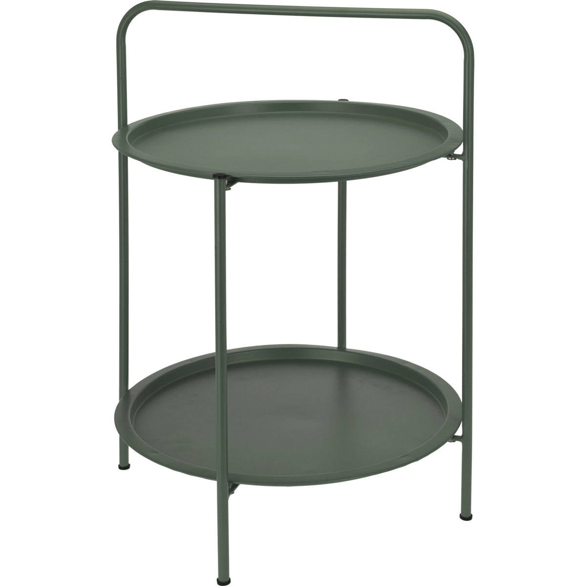 Stolik kawowy z uchwytem, 2 poziomy, Ø 50 cm
