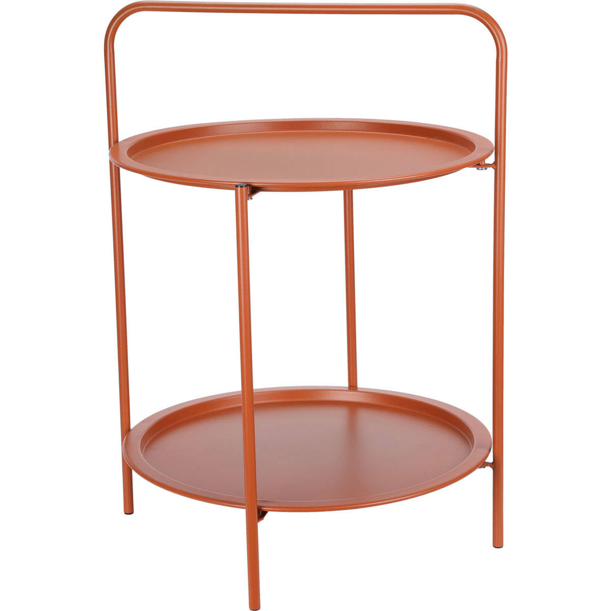 Stolik kawowy z uchwytem, 2 poziomy, Ø 50 cm